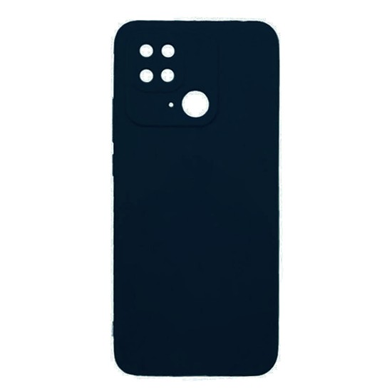 Silicone Case with Camera Shield for Xiaomi Redmi 10c Dark Blue